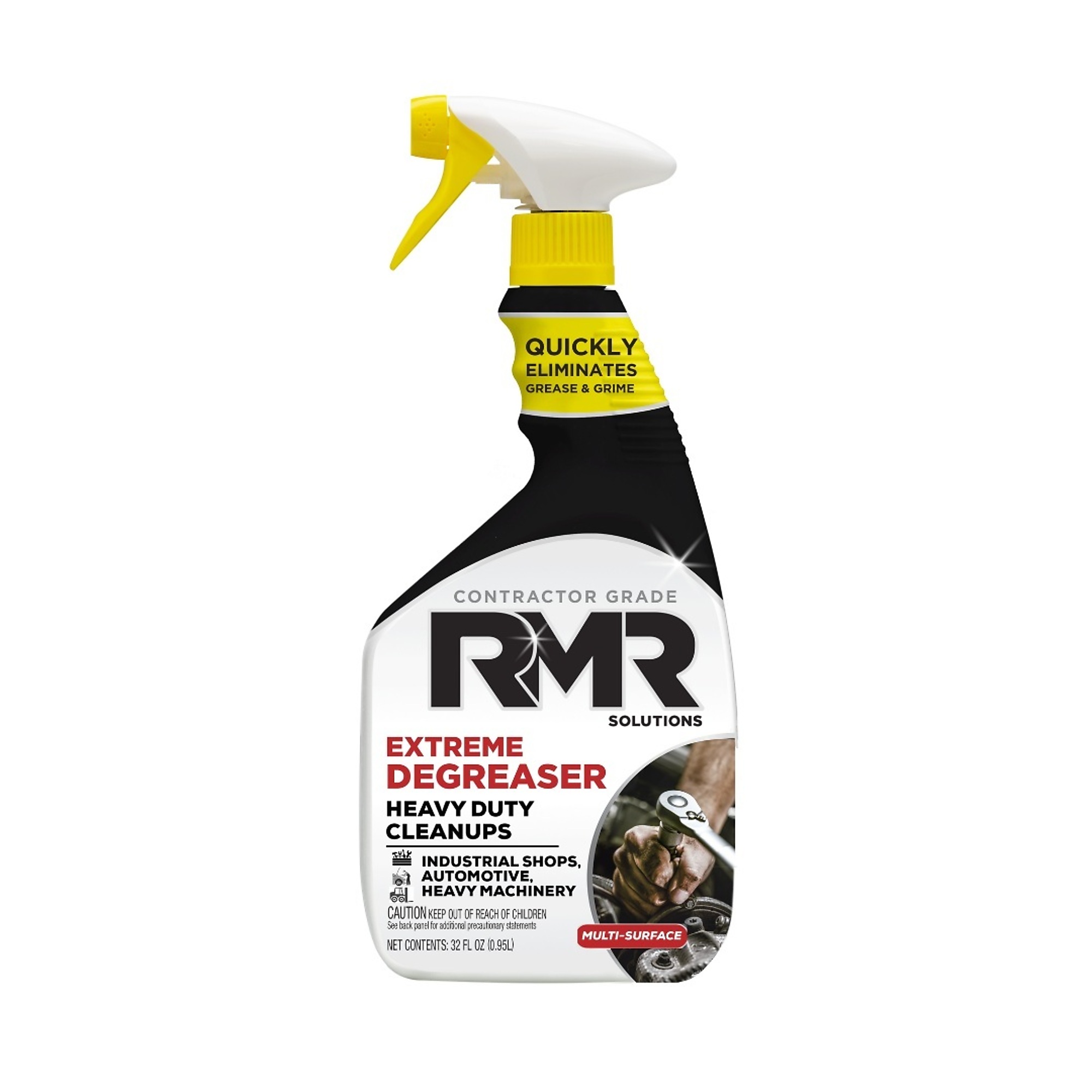 RMR Extreme Degreaser & Cleaner — 32 Oz. Spray, Heavy-Duty Oil & Grease Remover, Model# EDG32